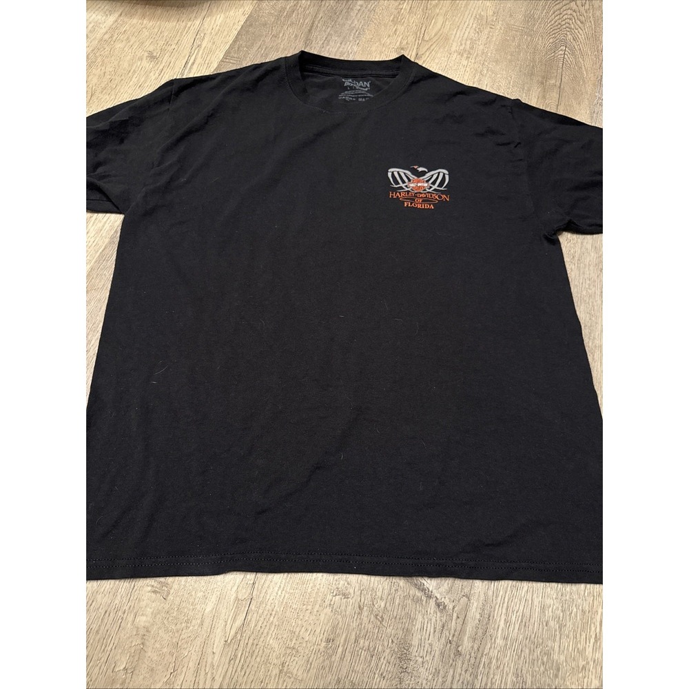 HARLEY DAVIDSON OF FLORIDA‎ MENS BLACK LARGE BIKER MOTORCYCLE SHIRT I GOT MINE